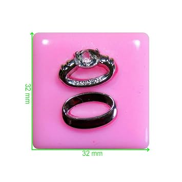 Cake decorating wedding rings