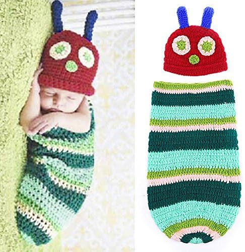 Space PH Photography Baby Outfits Costumes Clothes for Newborn Infant Both Boys and Girls within 3~6 Months Photo Props Crochet Knitted