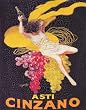 Pinzon Asti Cinzano by Leonetto Cappiello 30-by-40-Inch Stretched Canvas Print