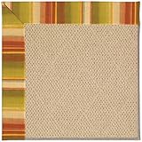 IMAGE OF Capel Zoe-Cane Wicker Green Pepper Square 6.00 x 6.00 Area Rug
