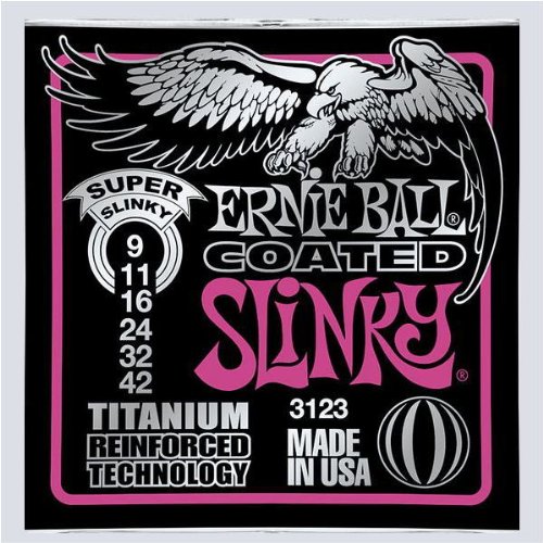 Ernieball Coated Super Slinky(3123) アーニーボール コーティングエレキギター弦