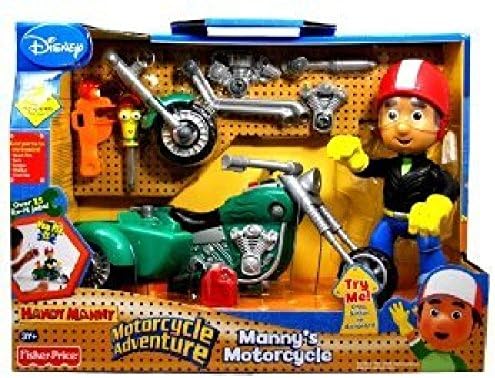 Fisher Price Year 2009 Disney Channel Handy Manny Motorcycle Adventure Figure