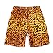 Coface Men's Leopard Board Shorts