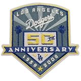 L.A. Dodgers 50th Anniversary Embroidered Collector Patch