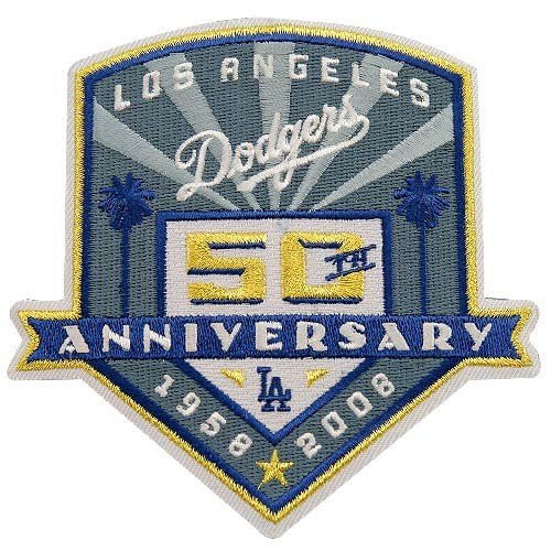 L.A. Dodgers 50th Anniversary Embroidered Collector Patch