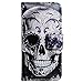 Bfun Packing Bcov Cool Floral Skull Card Slot Wallet Leather Cover Case for Samsung Galaxy S5