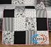 Boutique Beautiful Black White Flower & Dot 13PCS CRIB BEDDING SET Boutique Beautiful Black White Flower & Dot 13PCS CRIB BEDDING SET