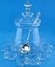 Egg Nog Holiday Birthday Party Glass Punch Bowl Set