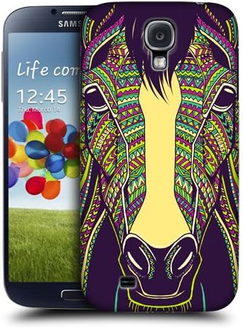 Head Case Designs Horse Aztec Animal Faces 4 Farm Protective Snap-on Hard Back Case Cover for Samsung Galaxy S4 I9500