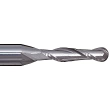 Melin Tool AMG-M-M-B Carbide Ball Nose End Mills, Metric, AlTiN Finish, 30 Degree Helix, For Use With Cast Iron, Plastics, Steel/Steel Alloys, Titanium/Titanium Alloys
