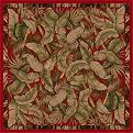 Jungle Fever Rug- Ruby(7'7" Square)