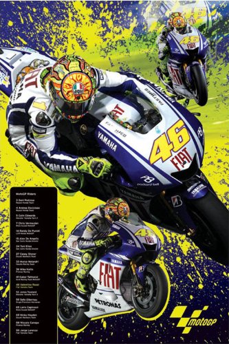 1art1 Empire 317988 Moto G.P Valentino Rossi Motorrad Poster - 61 x 91.5 cm