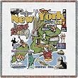 New York City Lap Square - 53 x 53 Blanket/Throw