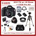 Canon EOS Rebel T3i SLR Digital Camera Kit with Canon 18-55mm IS Lens + SSE PRO Shooter 32GB, Battery, Lens & Flash Complete Accessories Package (Everything you Need)