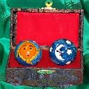 Marbled Sun and Moon Therapeutic Balls - Chinese Exercises Balls