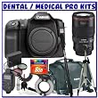 Canon EOS 50D 15.1MP Digital SLR Camera (Body Only) + Canon EF 100mm f/2.8L IS USM 1-to-1 Macro Lens + Canon MR-14EX Macro Ring Lite + 8GB CF Card + Canon 200DG Gadget Bag + 3-PC Protective Filter Set + Tripod + Monopod + Willoughbys Dental/Medical Package