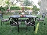 CBM Outdoor Cast Aluminum Patio Furniture 7 Pc Dining Set G CBM1290
