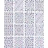 16 Packungen 3D Nail Sticker #702 selbstklebend - �ber 500 St�ck Nagelsticker - Nailsticker