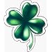 Four Leaf Clover - 4 Leaf Clover - Lucky Irish Shamrock Sticker / Decal