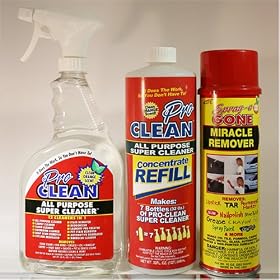Pro Clean - Remove Lipstick Tar Permanent Marker Gum Nailpolish Shoe Polish Grease Crayon Pen Spray Paint Graffiti. Works on Tile Formice Carpet Wood Metal Glass Automotive Painted & Non-painted Surfaces.