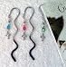 Blue Swarovski Crystal Silver Bookmark with Cross Charm