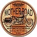 Mother Road Motorcycle Repair Round Distressed Retro Vintage Tin Sign