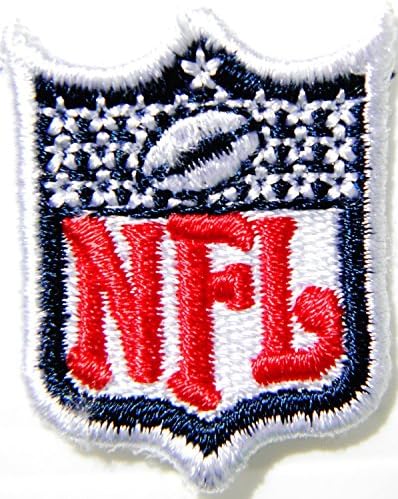 1.15" Mini NFL Shield Football Logo Polo Shirt Jacket Patch Sew Iron on Embroidered Badge Sign / Size 1.15"width X 1.5"height