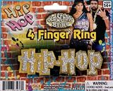4 Finger Hip Hop Ring - Adult Std.