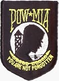 POW-MIA - Gone But Not Forgotten (Prisoners of War / Military) - Embroidered Iron On or Sew On Patch