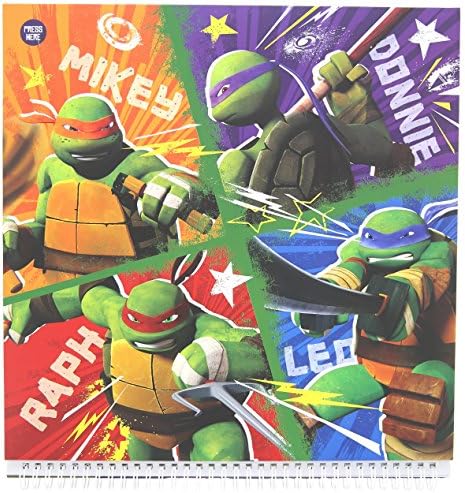 2015 Ninja Turtles Wall Calendar Blingkers Light Up 18 Month Calendar