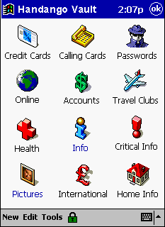 Software: Handango Vault for Pocket PC