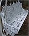 Kitchen & Housewares : Cast Iron Gothic Bench, White