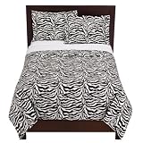 Zebra Safari Duvet Set - Black/ White