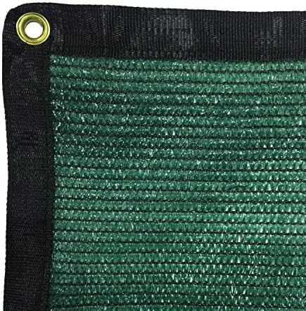 Yisin 60% Green Shade Cloth Taped Edge with Grommets UV 20 ft X 24 ft