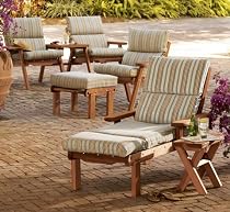 Redwood Ottoman, 13"H x 20"W x 21-1/2"L (RED)