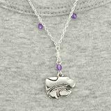 Kansas State Wildcats Ladies Crystal Dangle Necklace