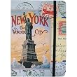 Cavallini New York Statue of Liberty Notebook with Elastic Closure