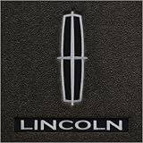 Black Carpet Two Front Mats 1993-1994 Lincoln Mark VIII Custom-made Logo Floo...