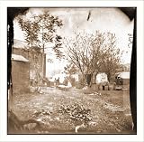 Civil War Photo (M): Fredericksburg Va. Cooking tent of the U.S. Sanitary Commission