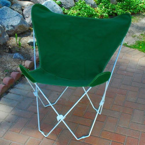 The Hamptons Collection Dark Green Replacement Cover for Retro Folding Butterfly Chair