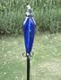 72 Inch Cobalt Blue Glass Outdoor Garden Tiki Torch