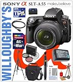 Sony Alpha DSLR-SLT-A55 16.2MP Digital Camera with Sony SAL1855 18-55mm f/3 ....