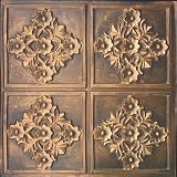 D129 24 x 24 PVC Antique Copper Ceiling Tiles