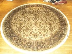 Handmade Indian Jaipur Agra Rug 10'1"x10'1"