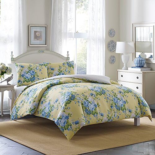 Queen Comforter Set (Laura Ashley Joyce Sun Blue)