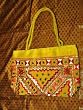 Womens Purse Lemon Banjara Mirrors Sari Handbag