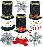 Jolees Christmas Stickers, Glittered Snowmen