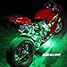 XKGLOW XK034002-G Green - 10xPod + 4x8 Strips Single Color LED Accent Light Motorcycle Kit