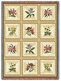IMAGE OF French Floral Throw - 70 x 54 Blanket/Throw