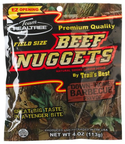 Team Realtree Down-home Bbq Beef Nuggets, 4-Ounce Packages (Pack of 6) by Beef Jerky